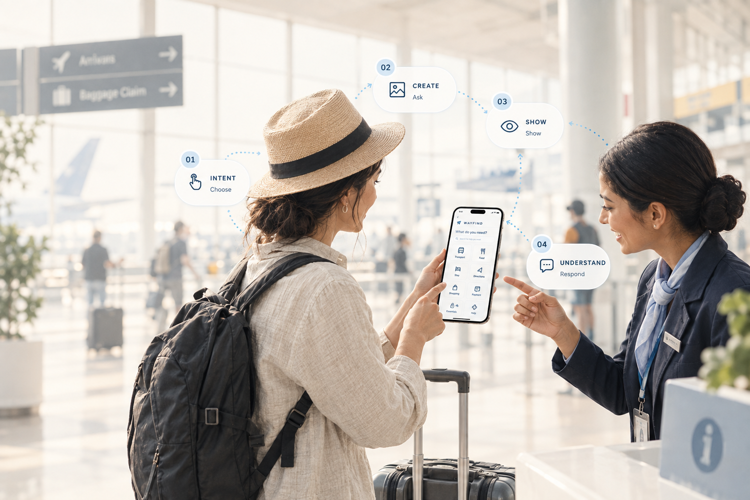 WAYFIND communication flow